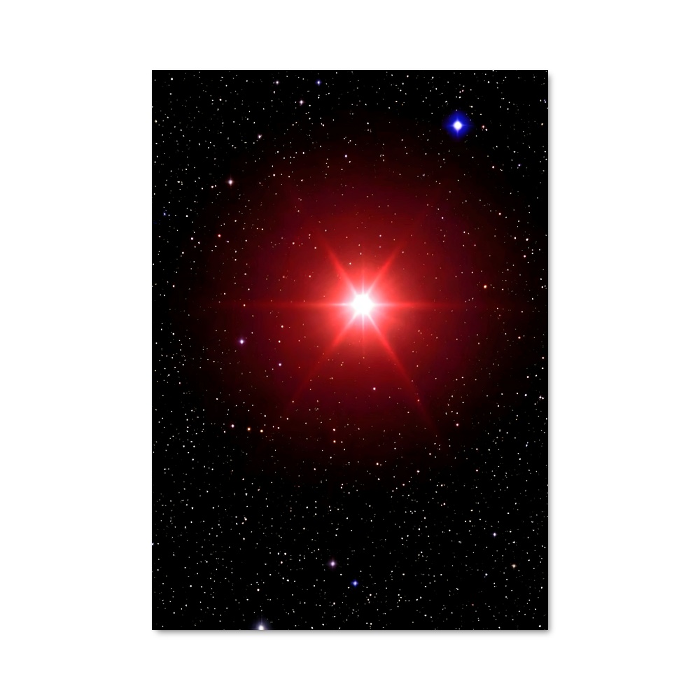 Poster Étoile Écarlate – affiche Étoiles